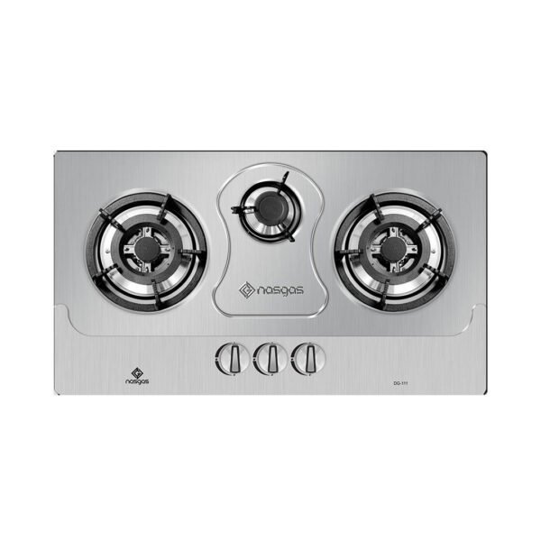 Nasgas DG-111 REG 3 Burners Stainless Steel Built-in Hob