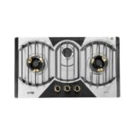 Nasgas DG-147 BK 3 Burners Steel Top Kitchen Hob