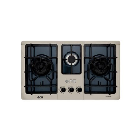 Nasgas DG-444 BK 3 Burners Stainless Steel Built-in Hob