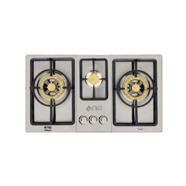 Nasgas DG-444 REG 3 Burners Stainless Steel Built-in Hob