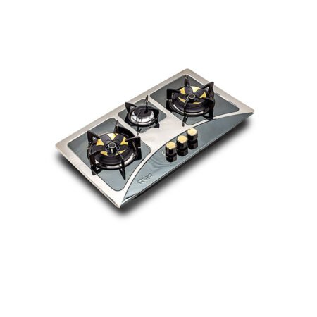 Rays RA-05 BR 3 Burners Stainless Steel Kitchen Hob