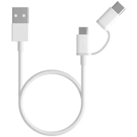 Mi 2 In 1 USB Cable Micro USB To Type C (100CM)
