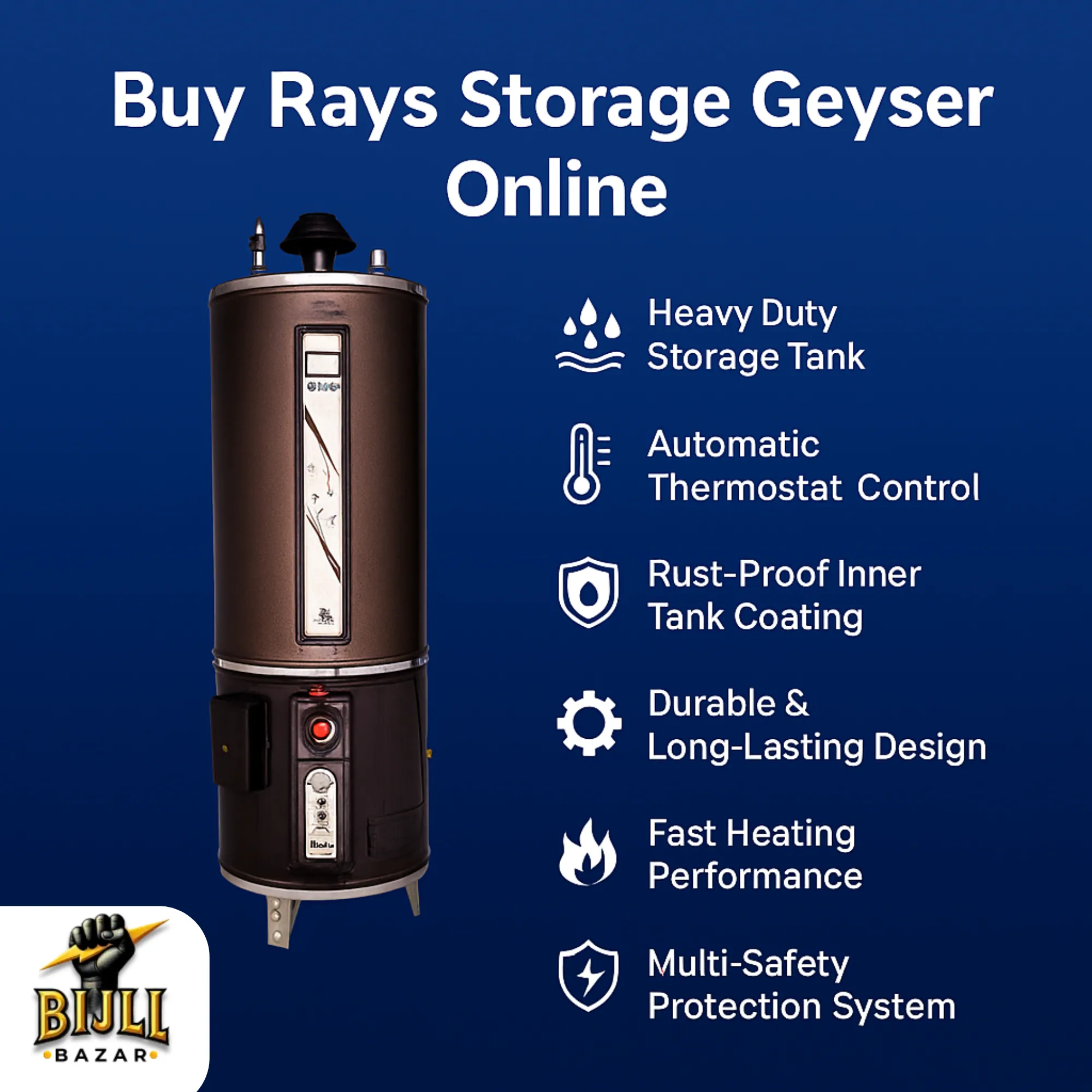Buy Rays Storage Geyser Online