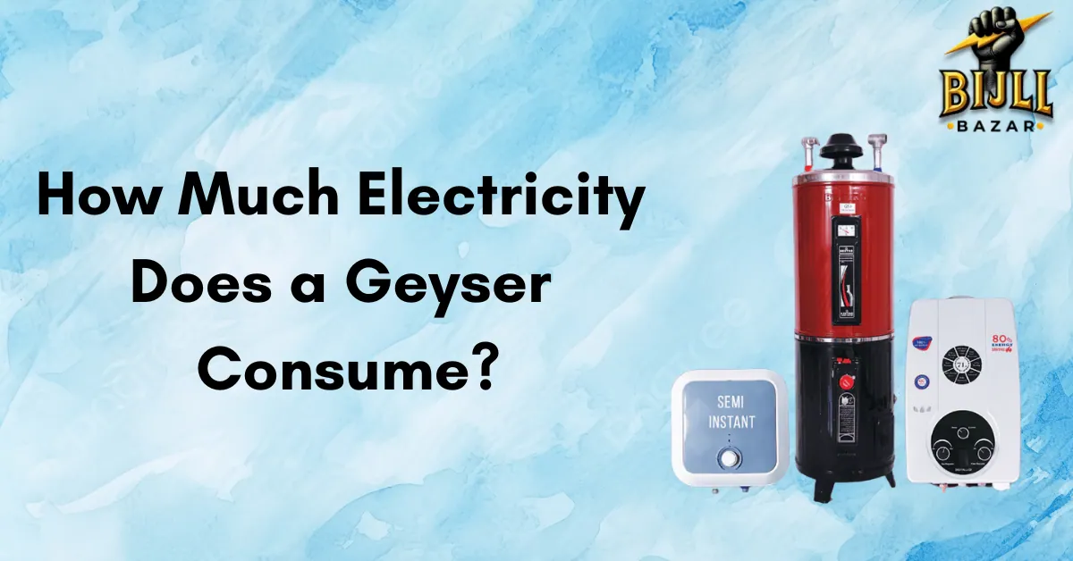 How Much Electricity Does a Geyser Consume?