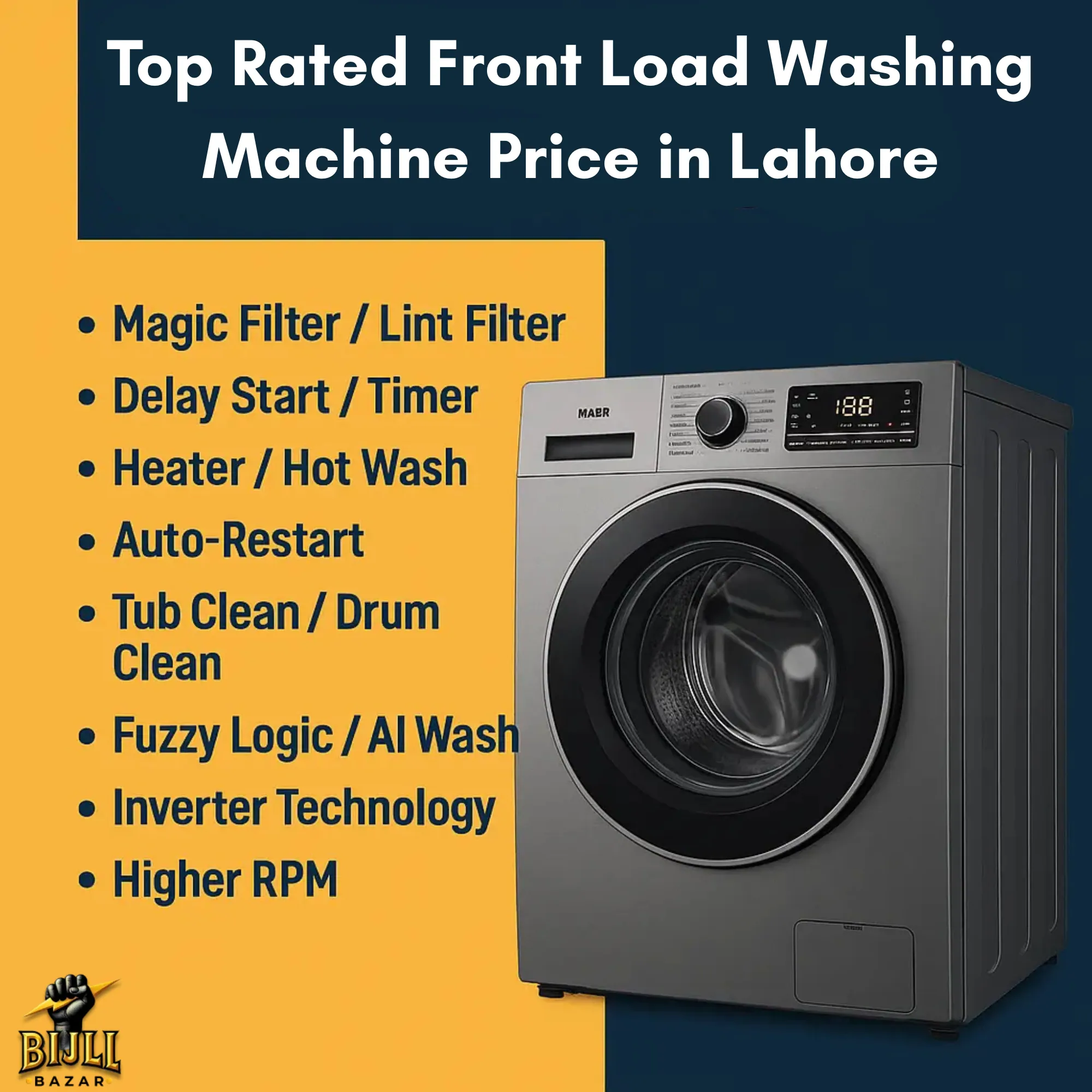 Front Load Washing Machine Price in Lahore 2025