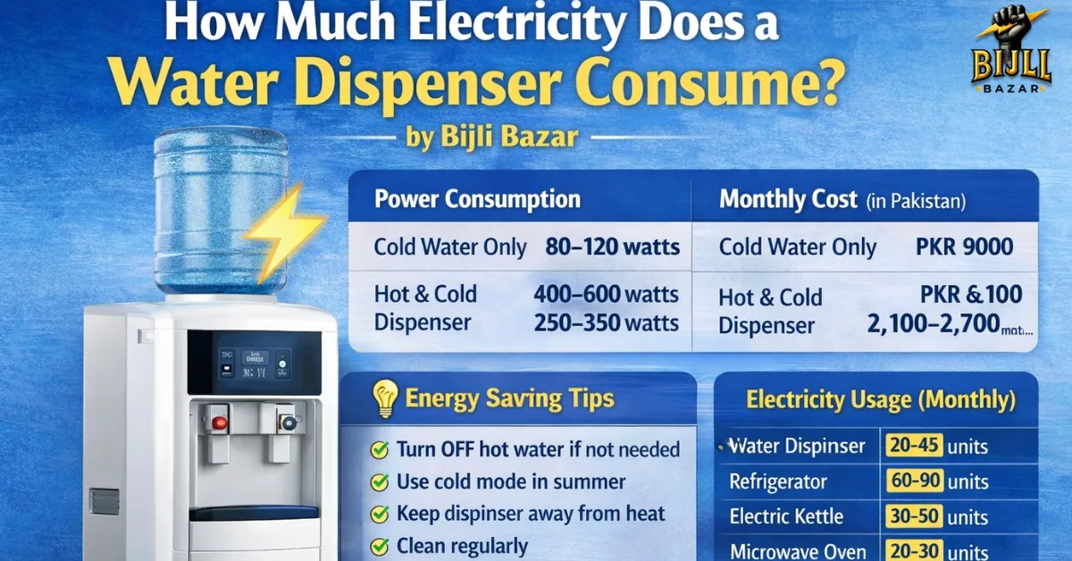 How Much Electricity Water Dispenser Consume
