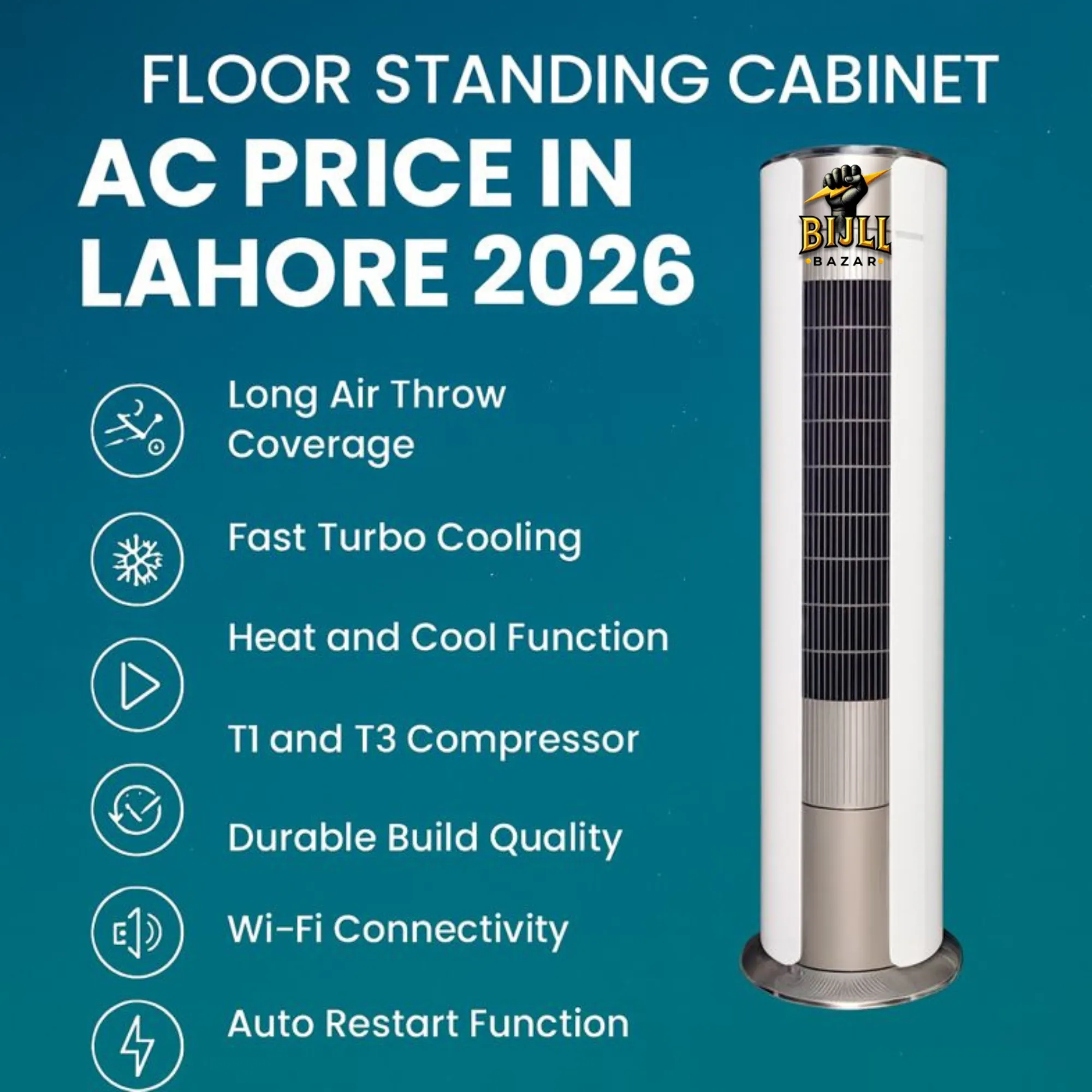 New Floor Standing AC Price in Lahore 2026