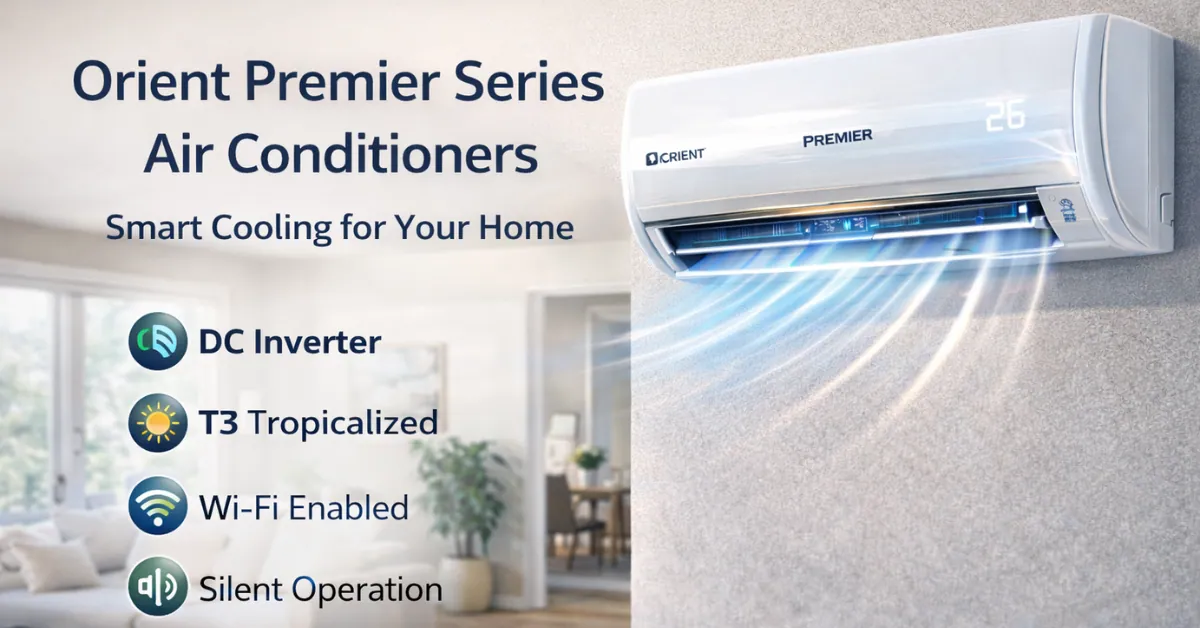 Orient Premier Series Air Conditioners – Smart Cooling for Your Home