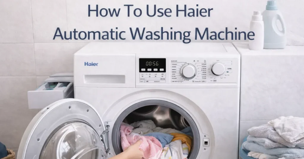 How To Use Haier Automatic Washing Machine
