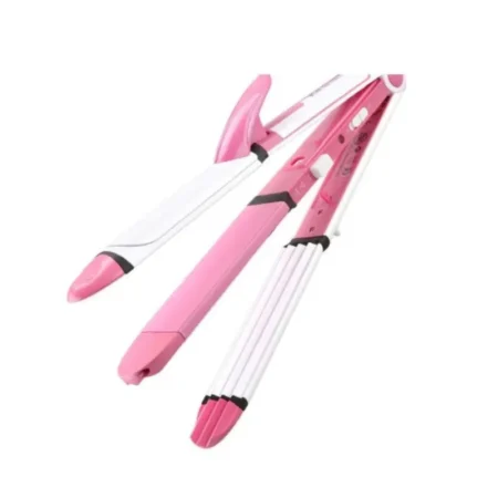 Kemei 3in1 Hair Straightener + Curler + Crimmper KM-1291