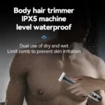 Kemei KM-1903 IPX5 T-Blade Body Hair Trimmer