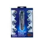 Kemei KM-600 11in1 Grooming Kit | Rechargeable Hair Clipper & Trimmer Set with Adjustable Combs