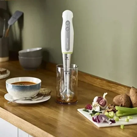 Kenwood Hand Blender HDP109WG Tri-blade System 700W - 1 Speed Plus Turbo - 0.5 Liter Calibrated Chopper