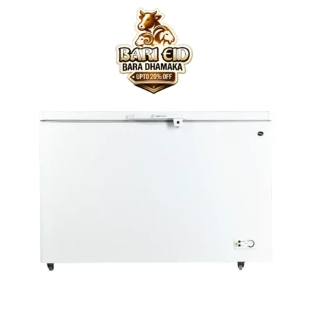 PEL Single Door Deep Freezer PDIN70-150 Arctic Inverter On Off White 410 Liter