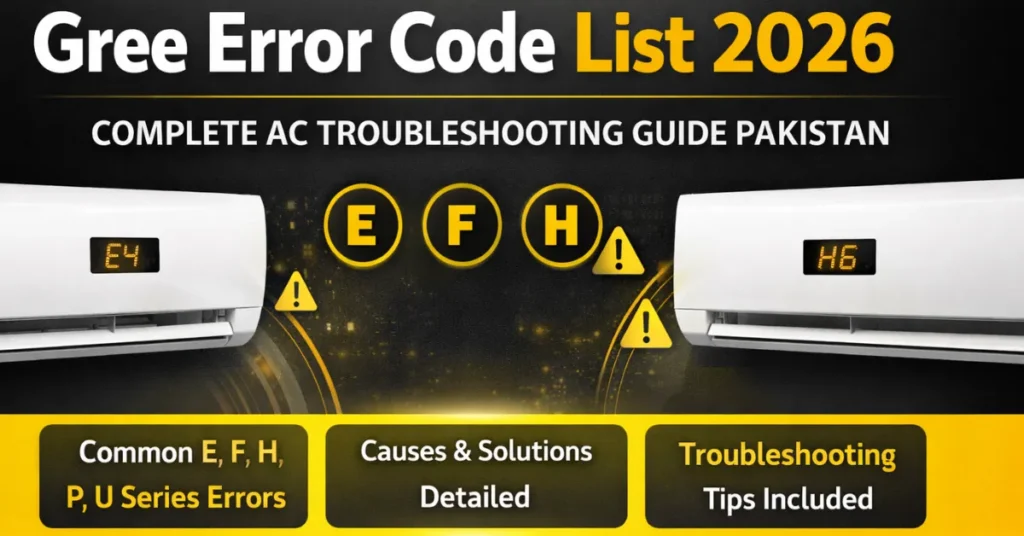 Gree Error Code List 2026
