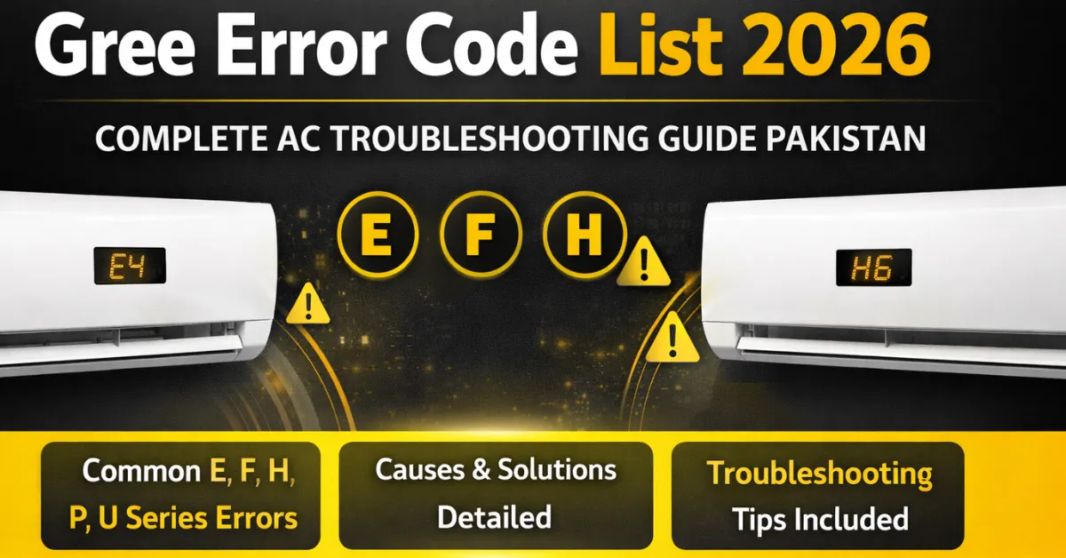 Gree Error Code List 2026