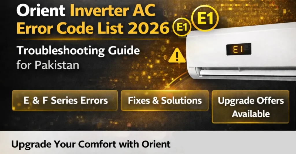 Orient Error Code List 2026