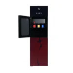 PEL PWDGD-425 Flat Glass Maroon Blaze 3 Taps Water Dispenser