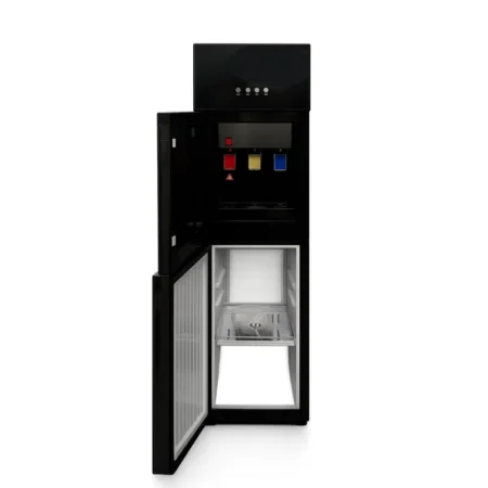 PEL PWDGD-425 Flat Glass Jet Black Water Dispenser