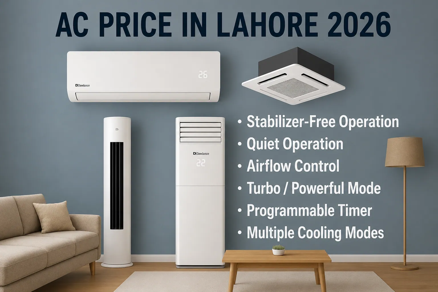 2026 Latest Air Conditioner Price in Lahore