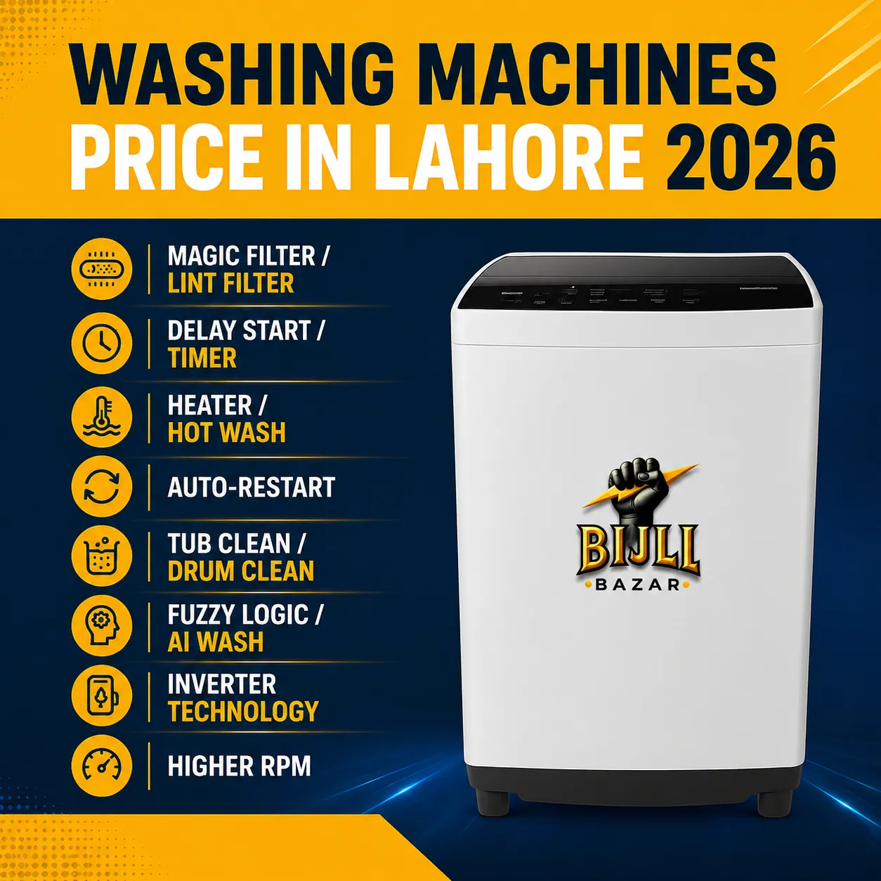 Washing Machines Price in Lahore 2026