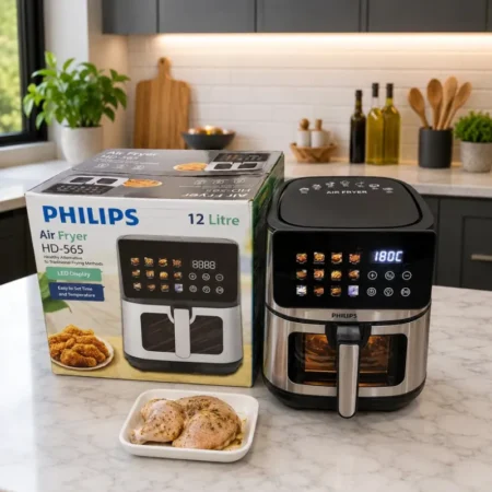 Philips HD-565 12 Liter Air Fryer | Digital Display & Transparent Window | Large Capacity Air Fryer
