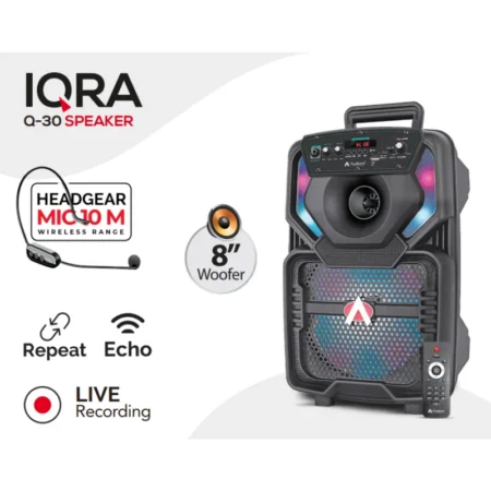 Audionic Iqra Q-30 Speaker with Wireless Headgear Mic