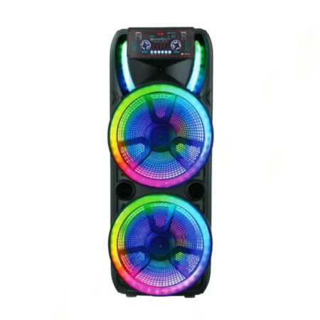 Audionic Mehfil MH-1055 1.0 Tower Speaker with Dual 15-Inch Woofers & Wireless Microphones