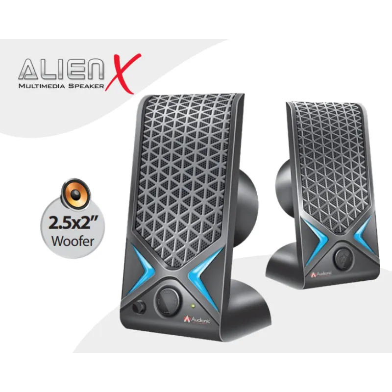 Audionic Alien X 2.0 Channel Computer Speaker System Audionic Alien X 2.0 Channel Computer Speaker System