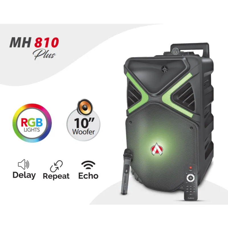 Audionic Mehfil MH-810 Plus 10-Inch Portable Bluetooth SpeakerAudionic Mehfil MH-810 Plus 10-Inch Portable Bluetooth Speaker Audionic Mehfil MH-810 Plus 10-Inch Portable Bluetooth Speaker