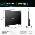 Hisense 50A6Q 50 Inches QLED 4K UHD VIDAA Smart TV